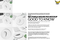 Rectangle Mousepad Mockup Bundle