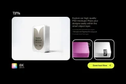 Rectangle Tin Box Packaging Mockup