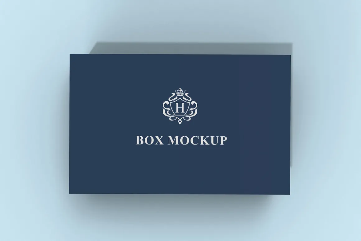 Rectangular Luxury Gift Box Mockup