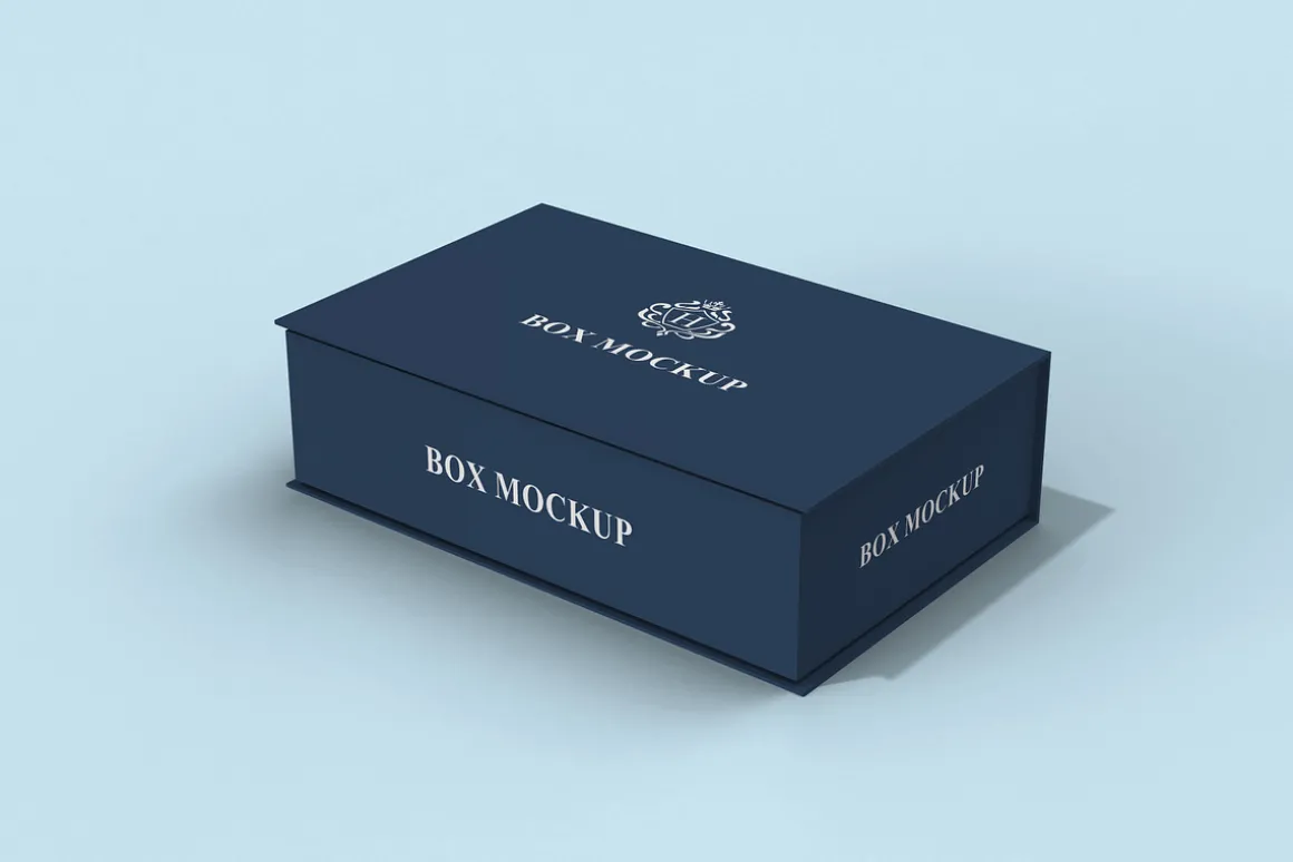 Rectangular Luxury Gift Box Mockup