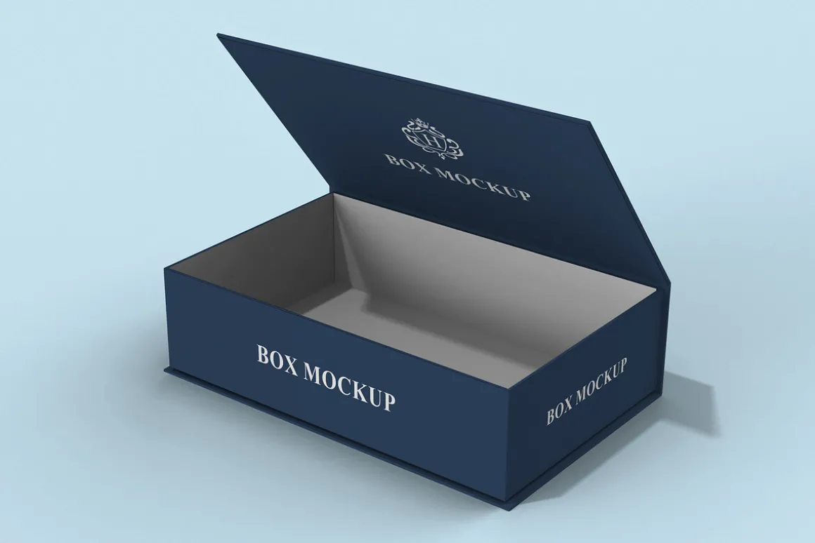 Rectangular Luxury Gift Box Mockup