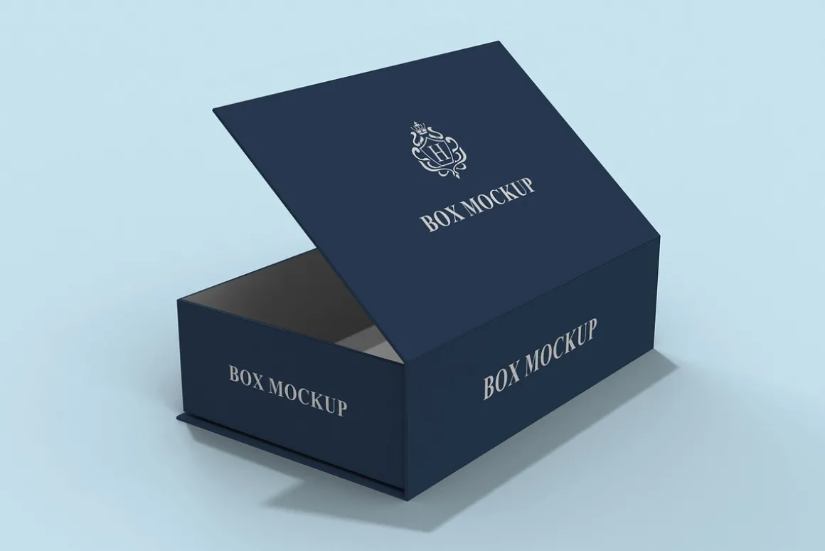Rectangular Luxury Gift Box Mockup