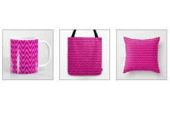 Red & Pink Bargello Patterns