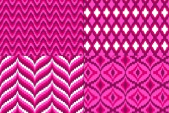 Red & Pink Bargello Patterns