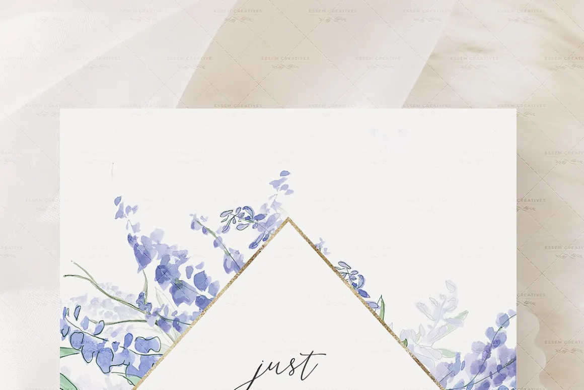 Regency Wisteria Watercolor Clipart