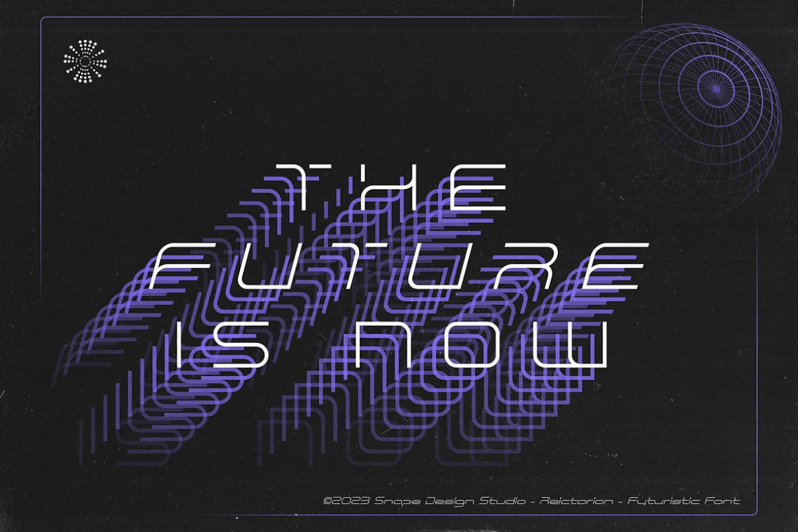 Reictarion - Futuristic Font
