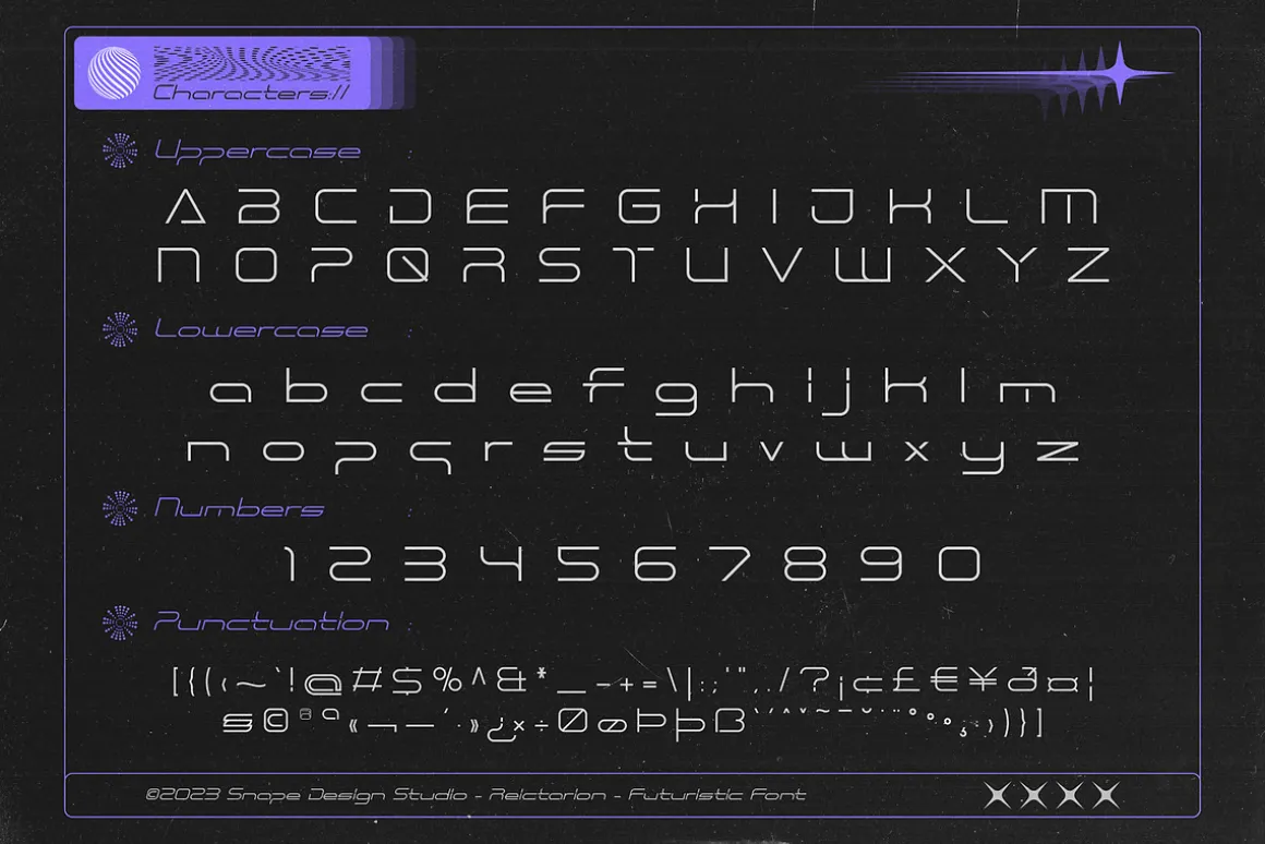 Reictarion - Futuristic Font