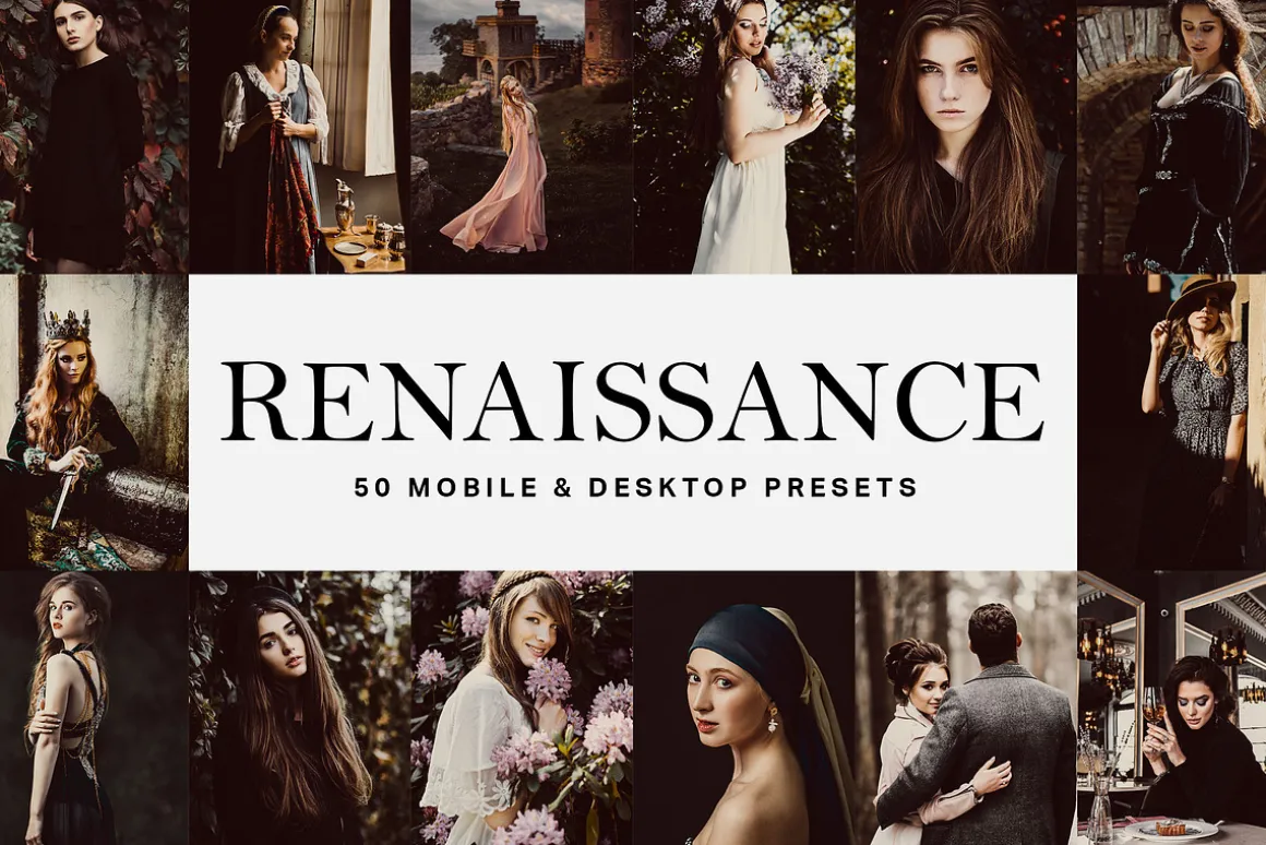 50 Renaissance Lightroom Presets