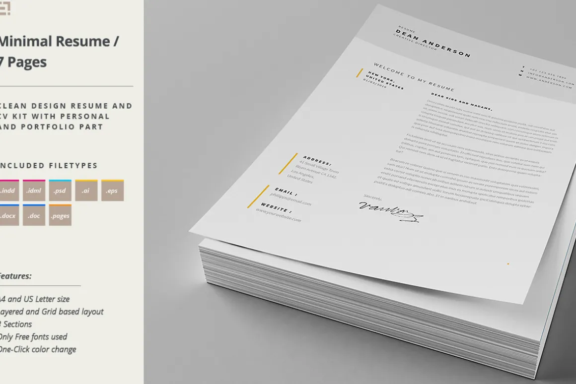 Resume & Cover Letter Template