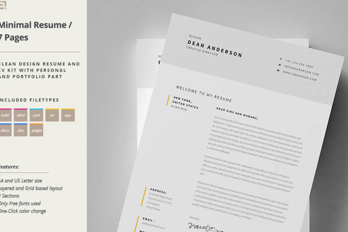 Resume & Cover Letter Template