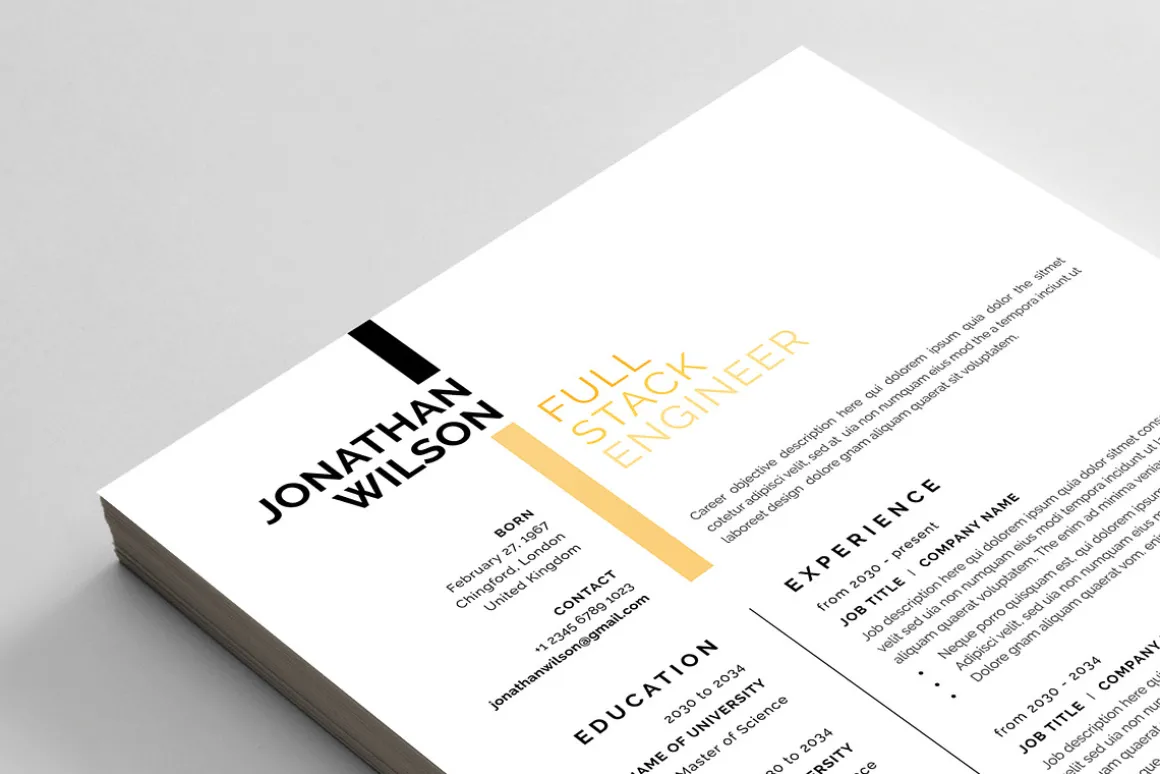 Resume/CV