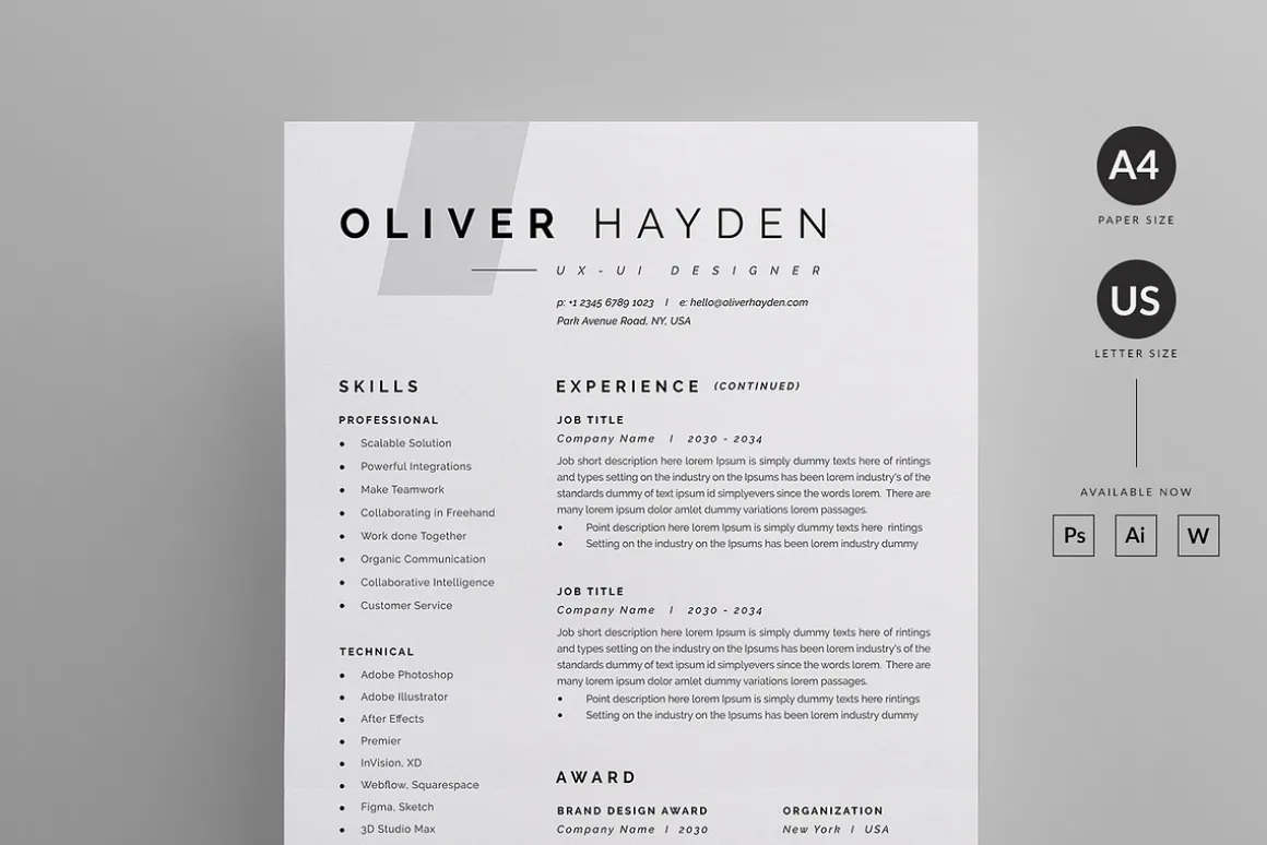 Resume/CV