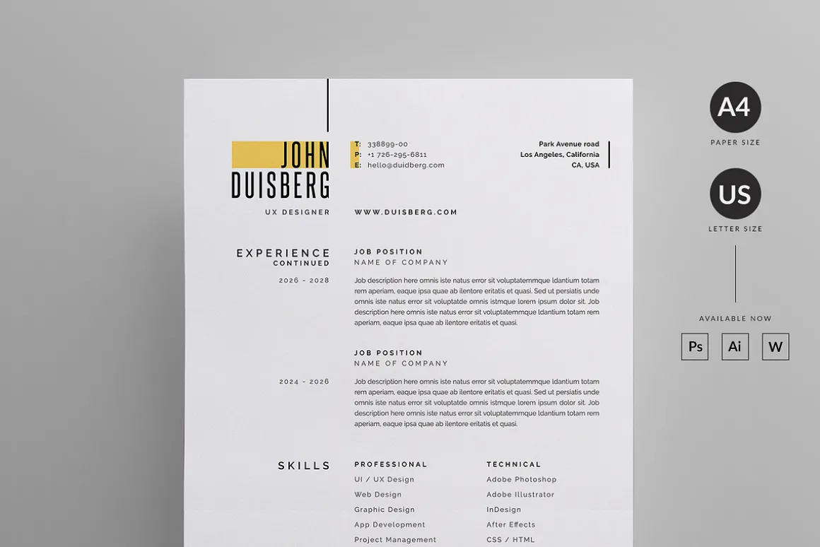 Resume/CV