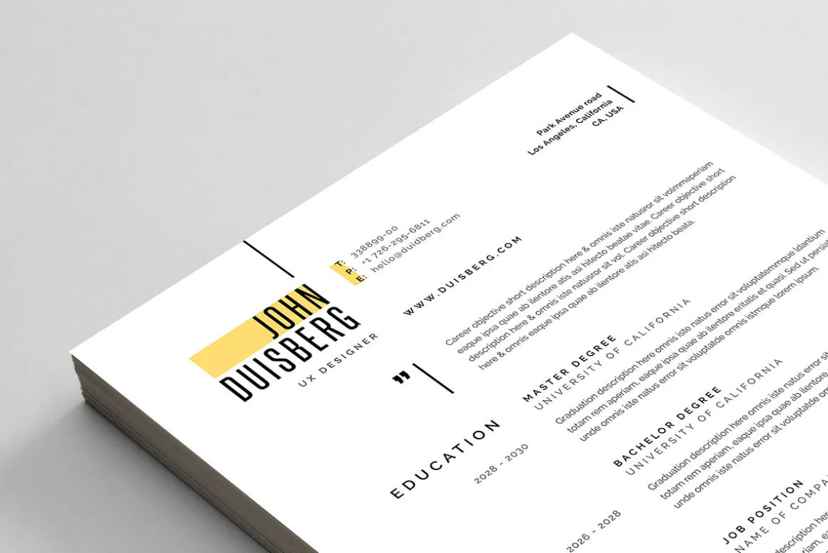 Resume/CV