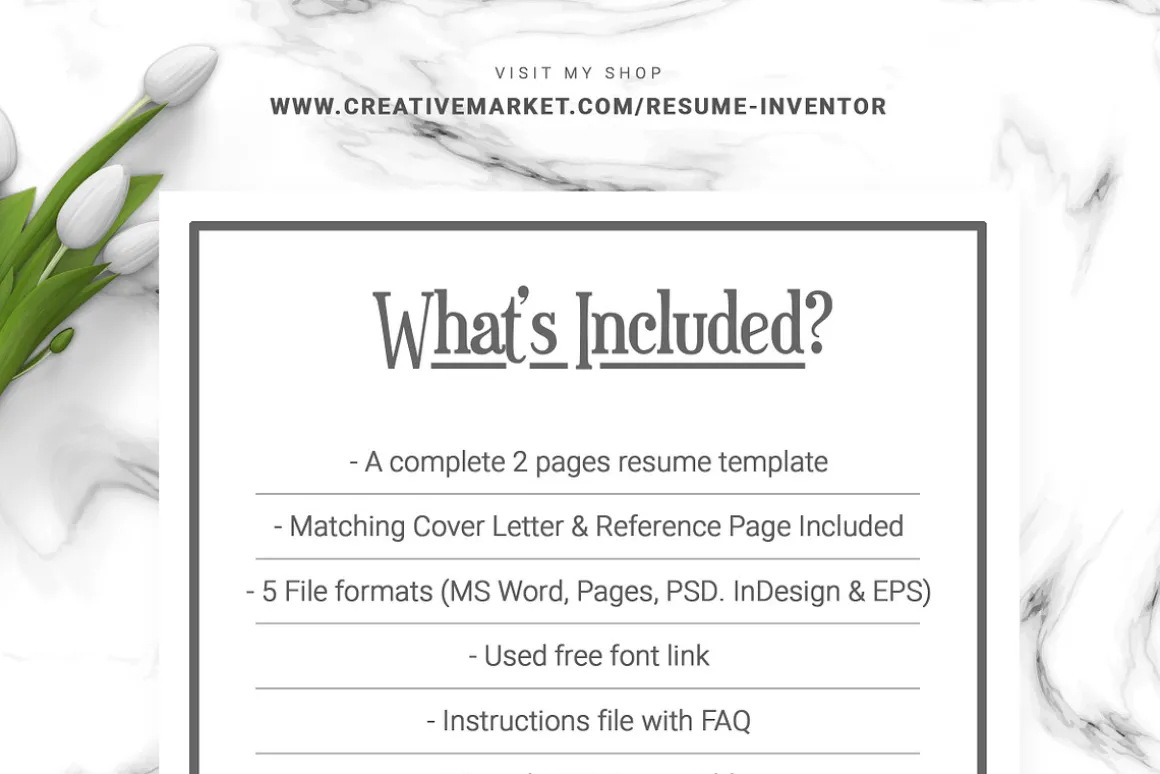 Resume/CV Design Template | MS Word