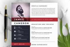 Resume/CV Design Template | MS Word