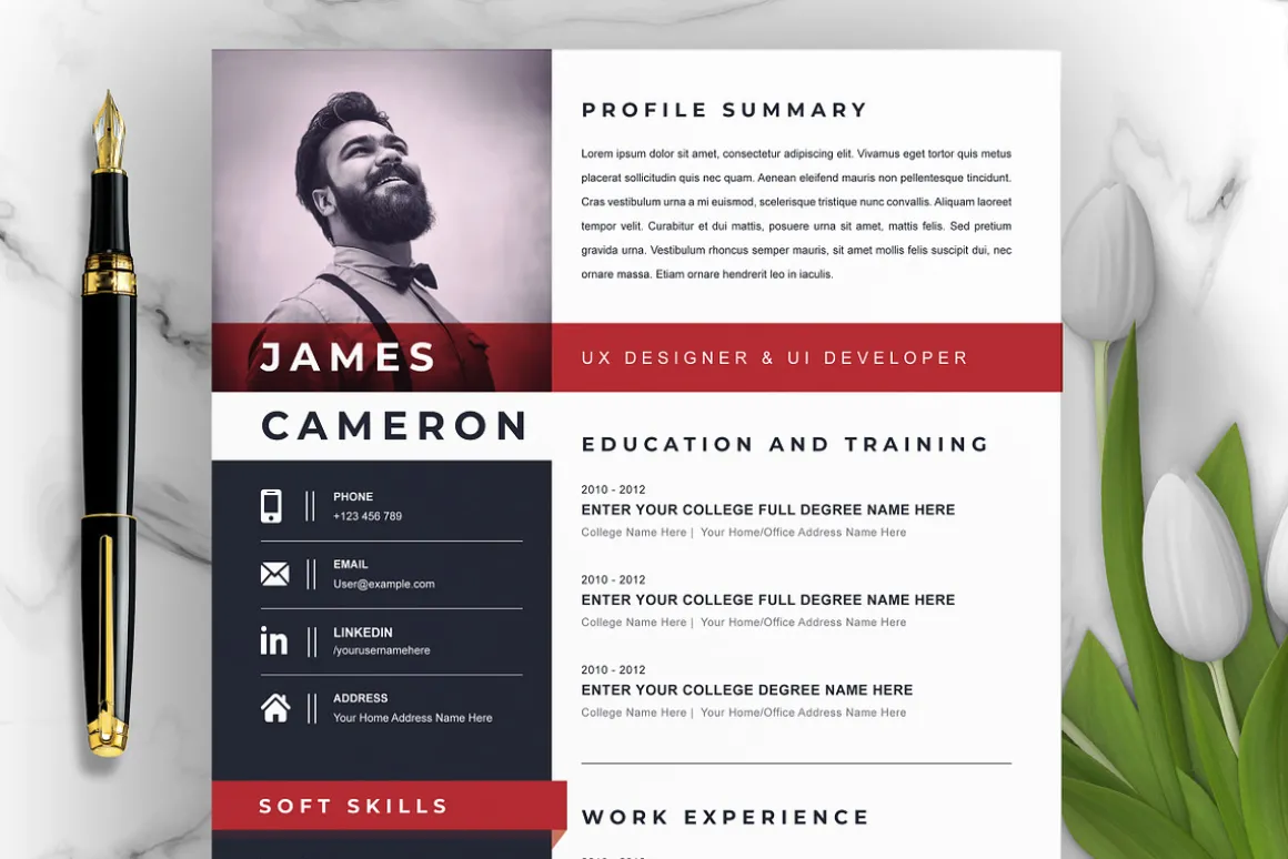 Resume/CV Design Template | MS Word