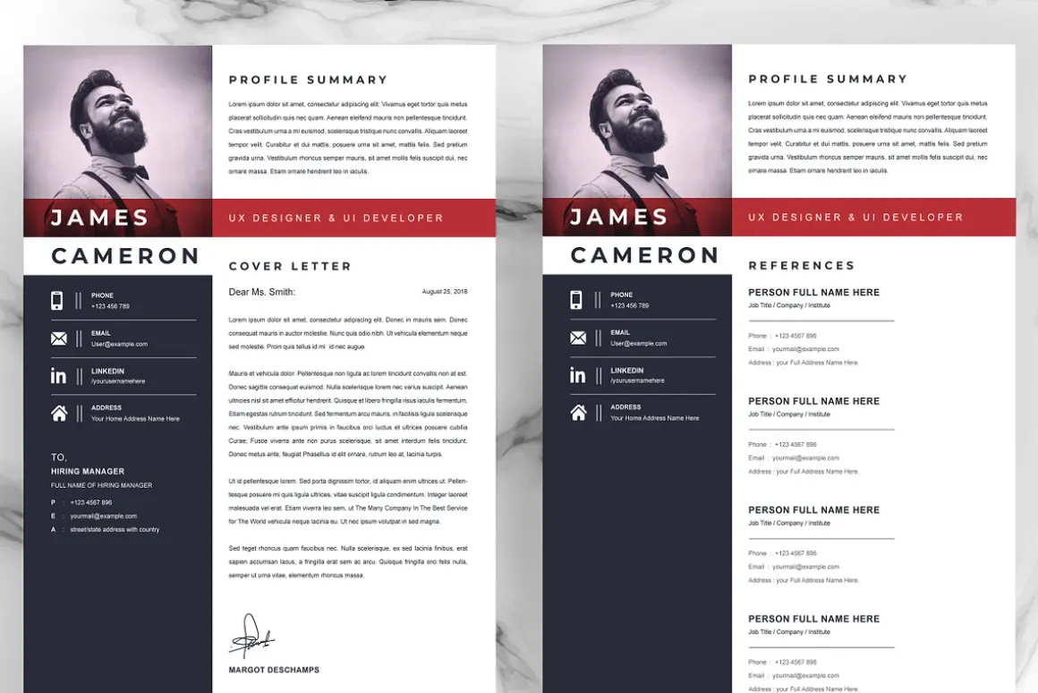 Resume/CV Design Template | MS Word