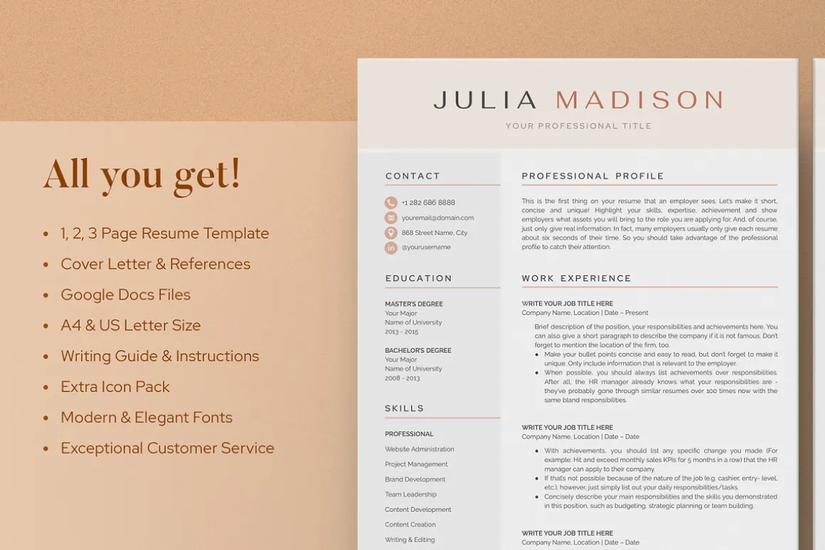 Resume/CV - The Madison