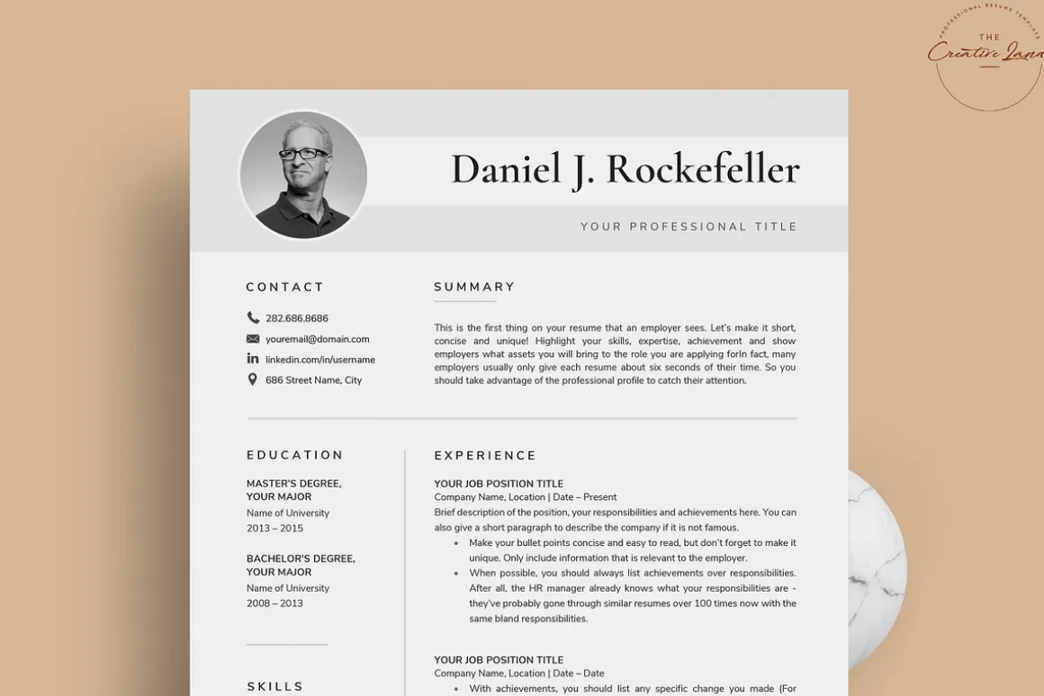 Resume/CV - The Rock