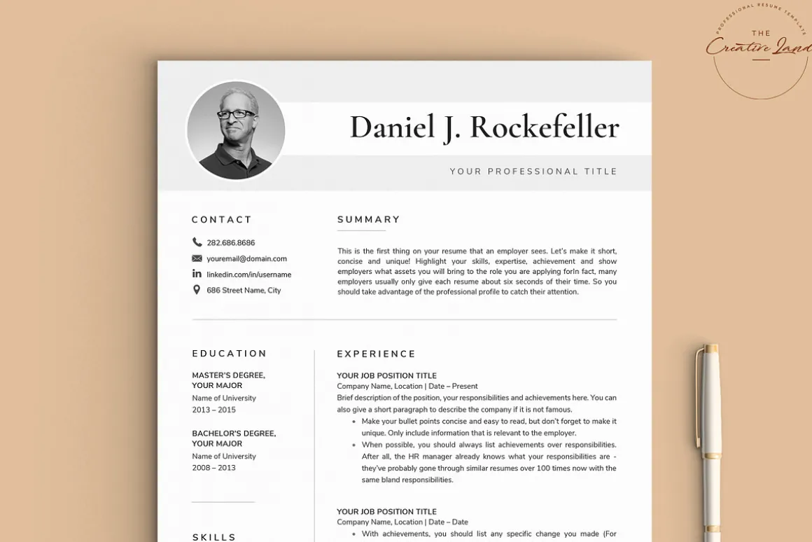 Resume/CV - The Rock