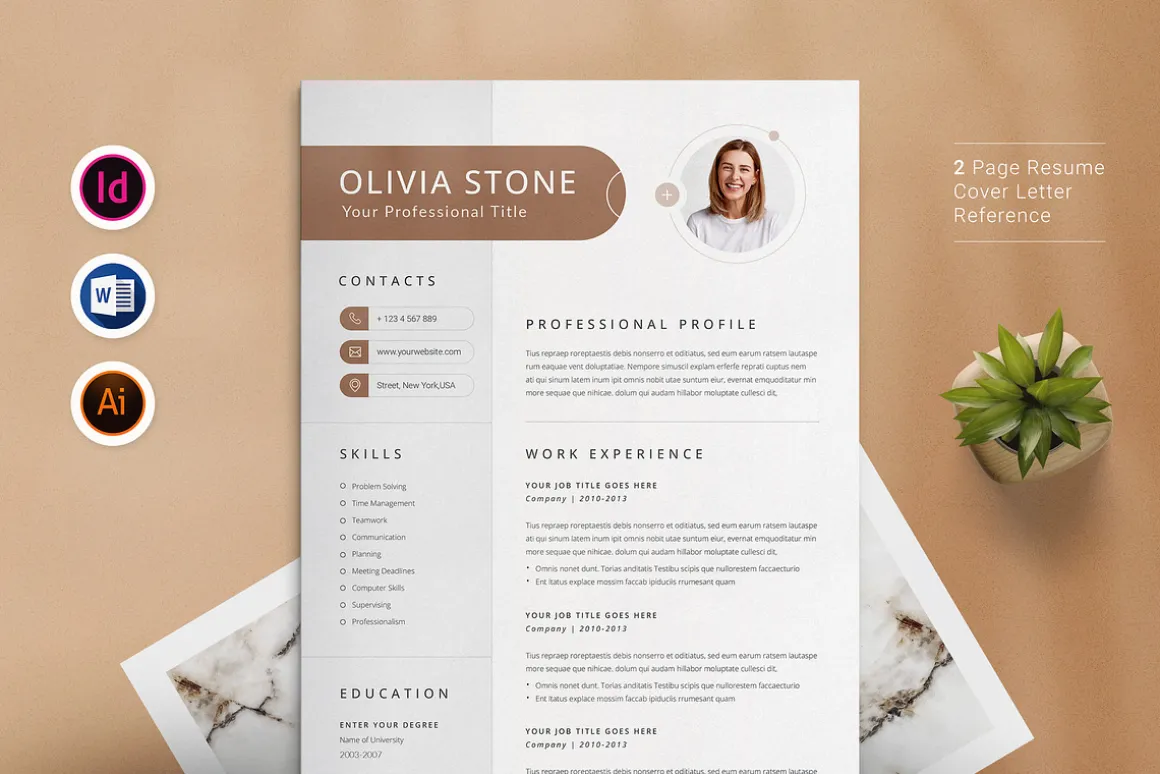Resume Template / CV - Olivia