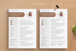 Resume Template / CV - Olivia