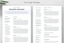 Resume Template Danielle