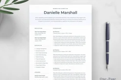Resume Template Danielle