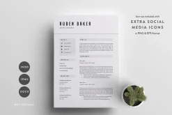 Resume Template 3 Page | CV Template