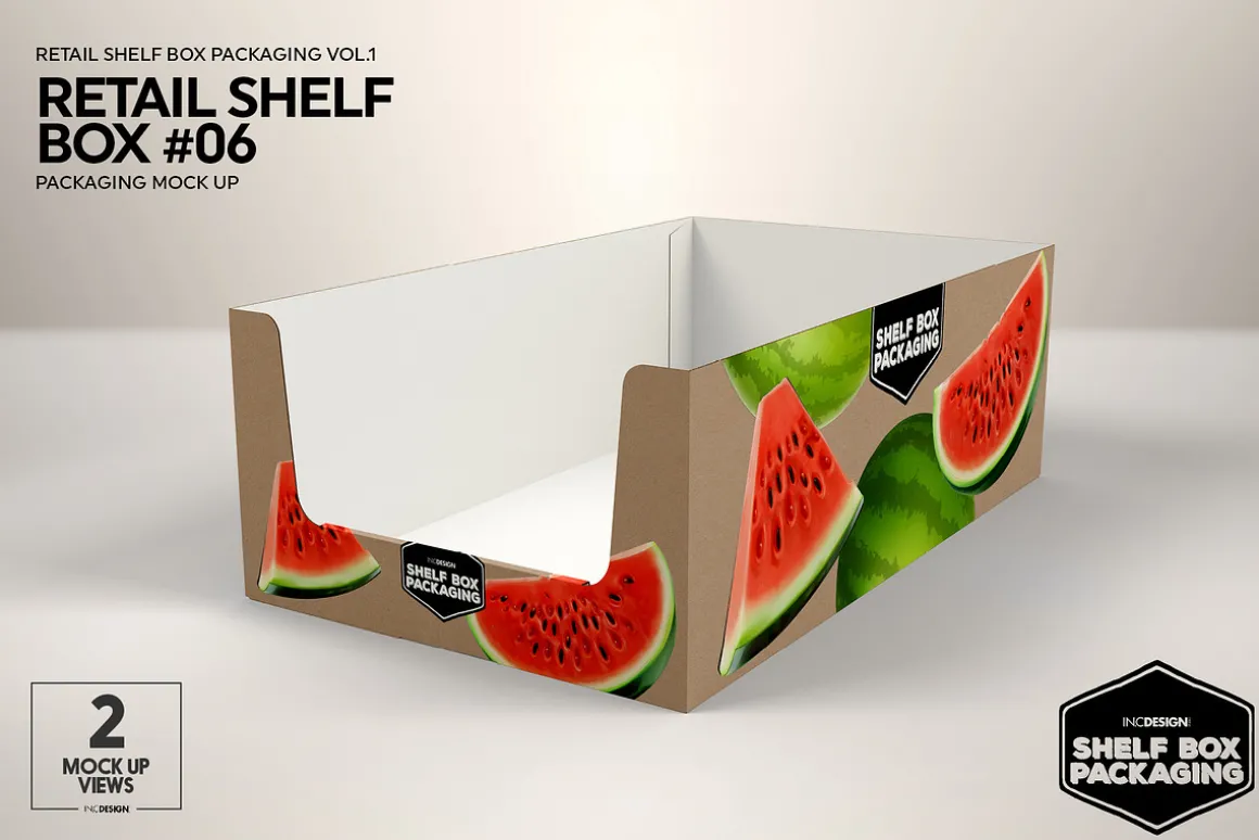 Retail Shelf Box 06 Packaging Mockup