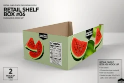 Retail Shelf Box 06 Packaging Mockup