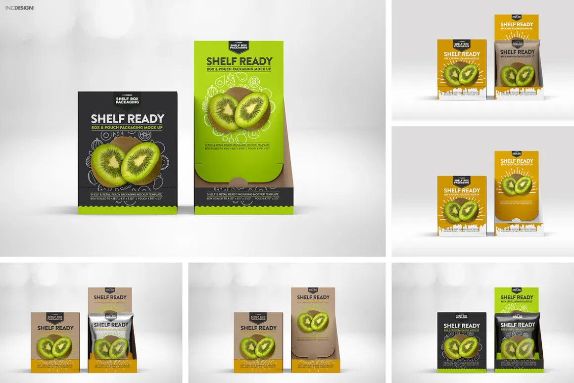 Retail Shelf Box 21 Packaging Mockup