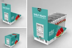 Retail Shelf Box 21 Packaging Mockup