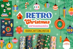 Retro Christmas ornaments