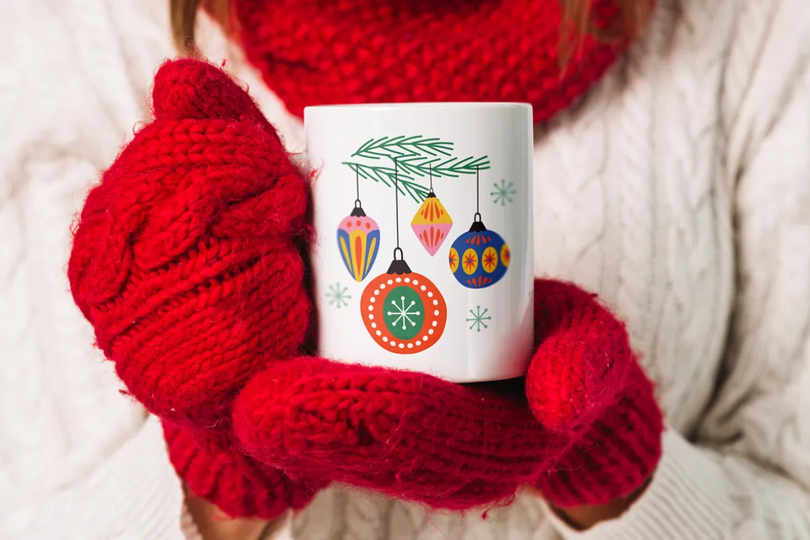 Retro Christmas ornaments