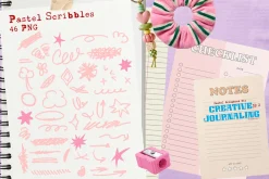 Retro Pastel Scrapbook Kit