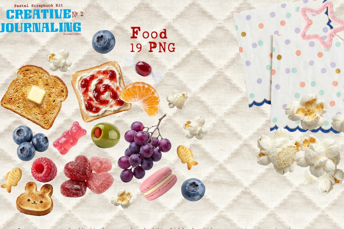 Retro Pastel Scrapbook Kit