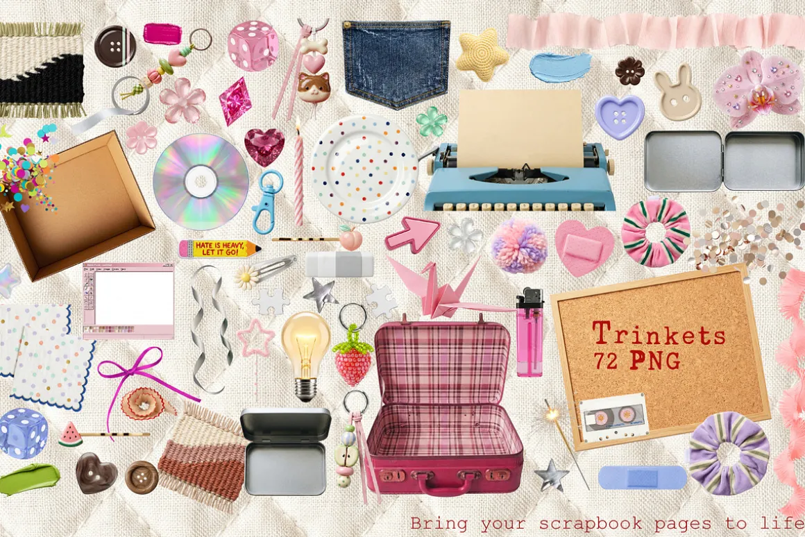 Retro Pastel Scrapbook Kit