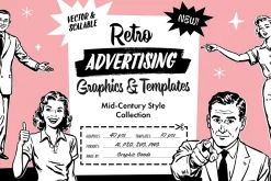 Retro Ad Graphics & Templates