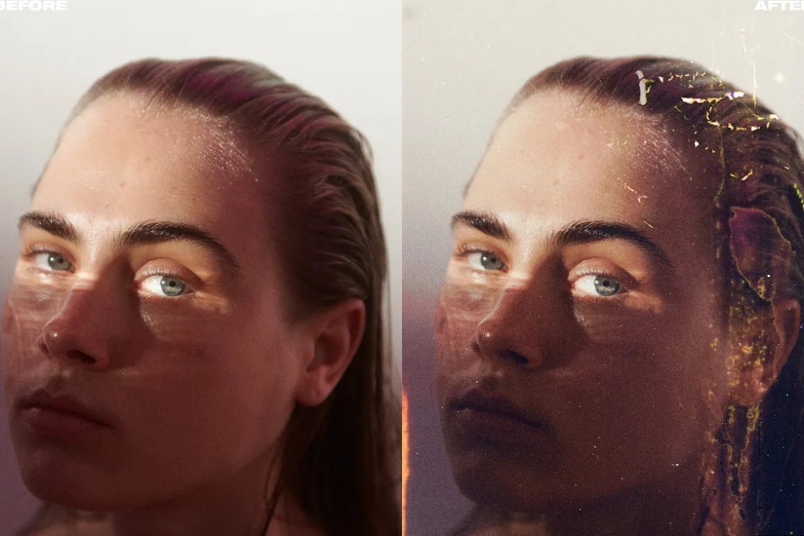 65 Retro Analog Film Leak Overlays