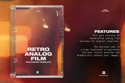 65 Retro Analog Film Leak Overlays