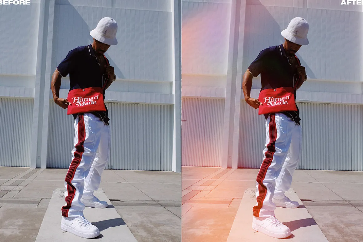 60 Retro Analog Light Leak Overlays