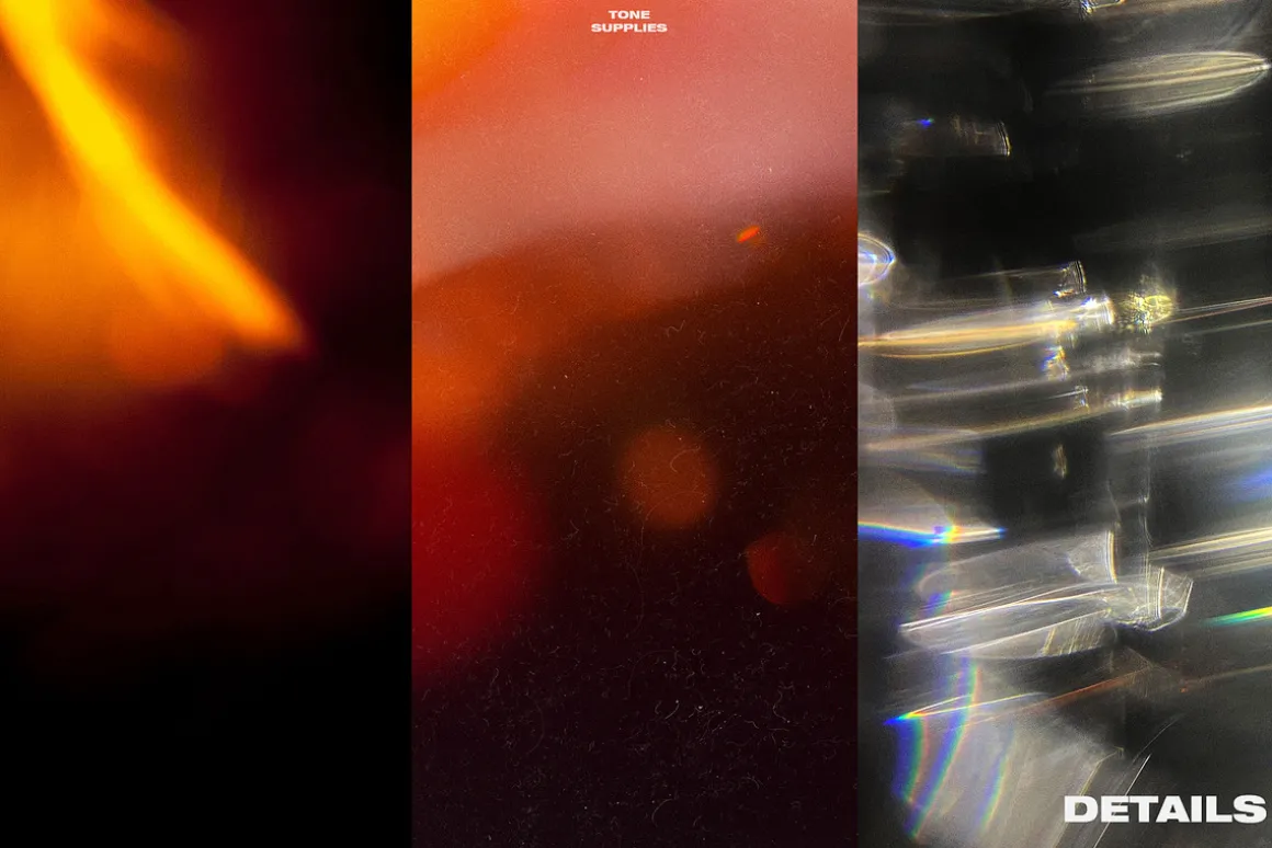 60 Retro Analog Light Leak Overlays