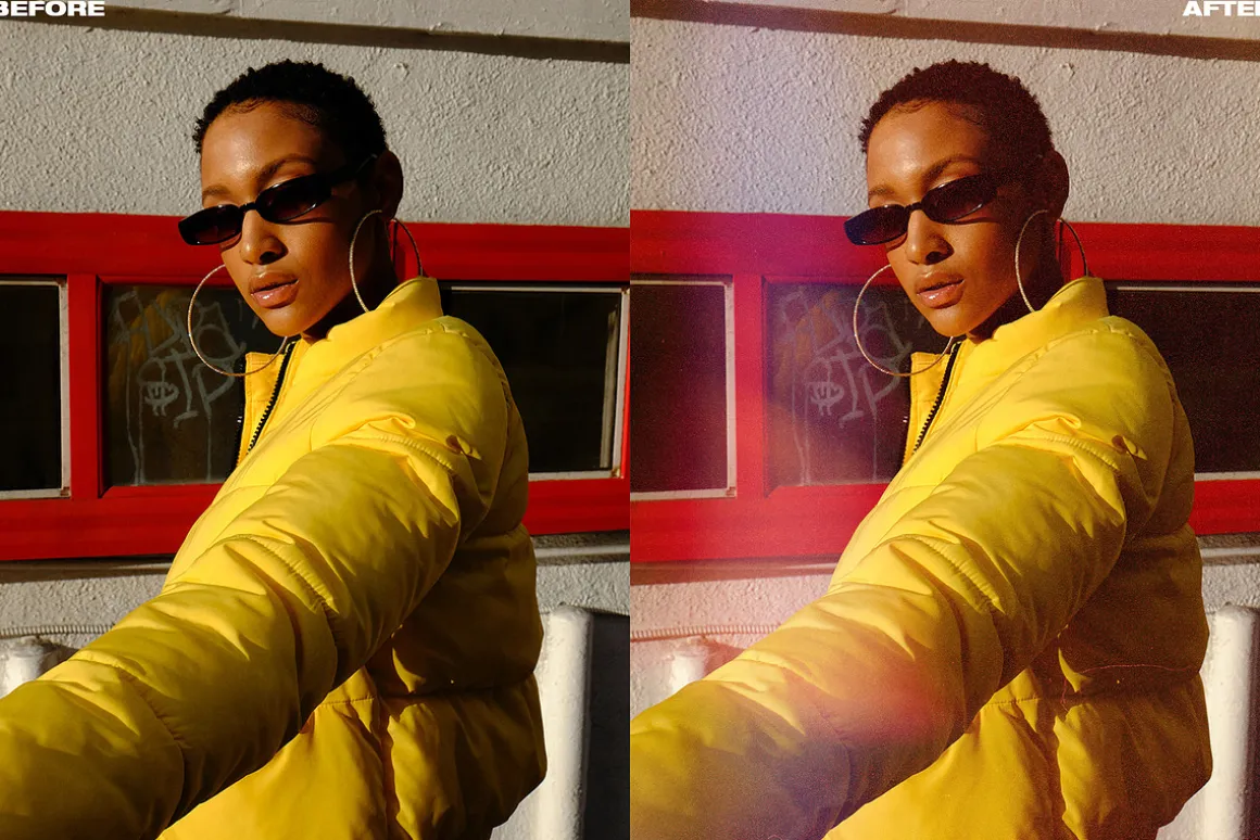 60 Retro Analog Light Leak Overlays