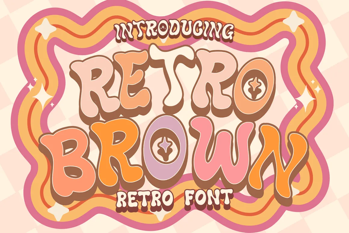 Retro Brown is a retro font