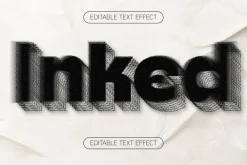 Retro Dotted Grunge Text Effect