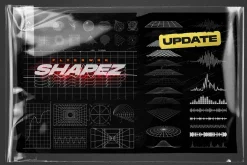 200 Retro Futuristic Shapes