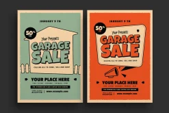 Retro Garage Sale Event Flyer