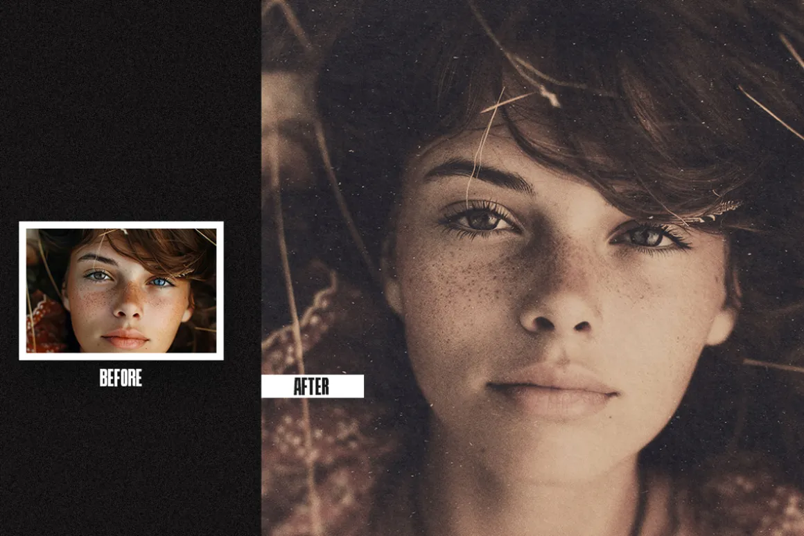 Retro Lens Square,Poster Photo Effec
